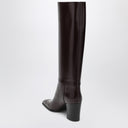 Saint Laurent Bordeaux Julia heeled boots