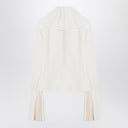 Alexander McQueen Ivory pleated blouse