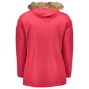 Red Polyester Jacket Roberto Cavalli