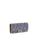 Fendi FF print denim Wallet Fendi