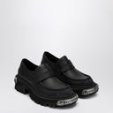Balenciaga Black leather Tractor loafers