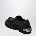 Balenciaga Black leather Tractor loafers