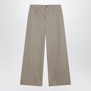 Alexander McQueen Beige cotton gabardine chino pants