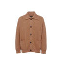 Ribbed Knit Cashmere Cardigan Prada