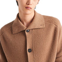 Ribbed Knit Cashmere Cardigan Prada
