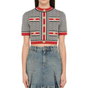 Cropped Monogram Top Balmain