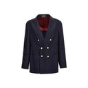 Linen And Wool Jacket Brunello Cucinelli