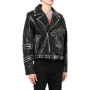 Studded Leather Jacket Celine