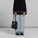 Small Leather Museo Hobo Bag Marni