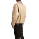 Padded Leather Varsity Jacket Prada