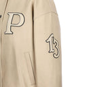 Padded Leather Varsity Jacket Prada