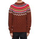 Fair Isle Intarsia Cable-knit Wool Jumper Moncler Grenoble