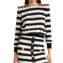 Striped Jersey Top Balmain