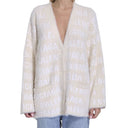 Wool Blend Jacquard Cardigan Balenciaga