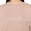 Cotton Logo Sweatshirt Saint Laurent
