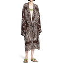 Printed Viscose Twill Kaftan Dress The Attico