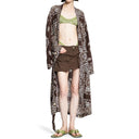 Printed Viscose Twill Kaftan Dress The Attico