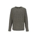 Striped Wool Compact Jersey T-Shirt Jil Sander