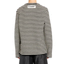 Striped Wool Compact Jersey T-Shirt Jil Sander
