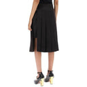 Cotton And Silk Washed Skirt Fendi