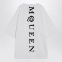 Alexander McQueen White oversized t-shirt with logo