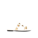 Roman Stud Leather Flat Sandals Valentino Garavani