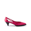 55mm Satin Cut-Out Pumps Prada