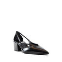 Brushed Leather Cut-Out Pumps Prada
