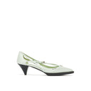 Cut-Out Satin Pumps Prada
