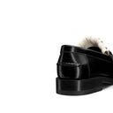 Emblem Leather Loafers Dior