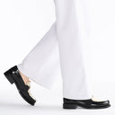 Emblem Leather Loafers Dior