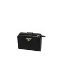 Nylon and Leather French Wallet Prada