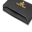Logo Leather Card Holder Prada