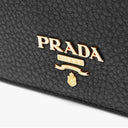 Logo Leather Card Holder Prada