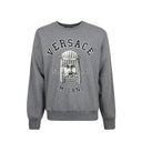 Cotton Crewneck Sweatshirt Versace