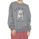 Cotton Crewneck Sweatshirt Versace