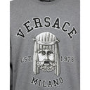 Cotton Crewneck Sweatshirt Versace