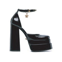 Leather Platform Sandals Versace