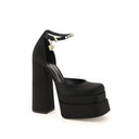 Silk Satin Platform Pumps Versace