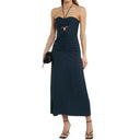 Cut-Out Ruched Maxi Dress Self-Portrait