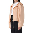 Blend Silk Zip-Up Hooded Jacket Jil Sander