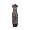 Knit-Print Long Dress Loewe