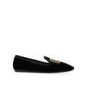 Logo Velvet Flats Miu Miu