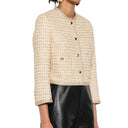 Check Lamé Jacket Miu Miu