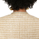 Check Lamé Jacket Miu Miu
