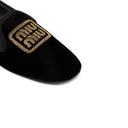 Logo Velvet Flats Miu Miu