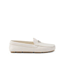 Logo Leather Loafers Prada