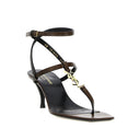 Cassandra Leather Flip-Flop Sandals Saint Laurent