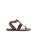 Hardy Leather Sandals Saint Laurent