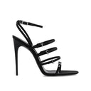 Jerry Satin Sandals Saint Laurent